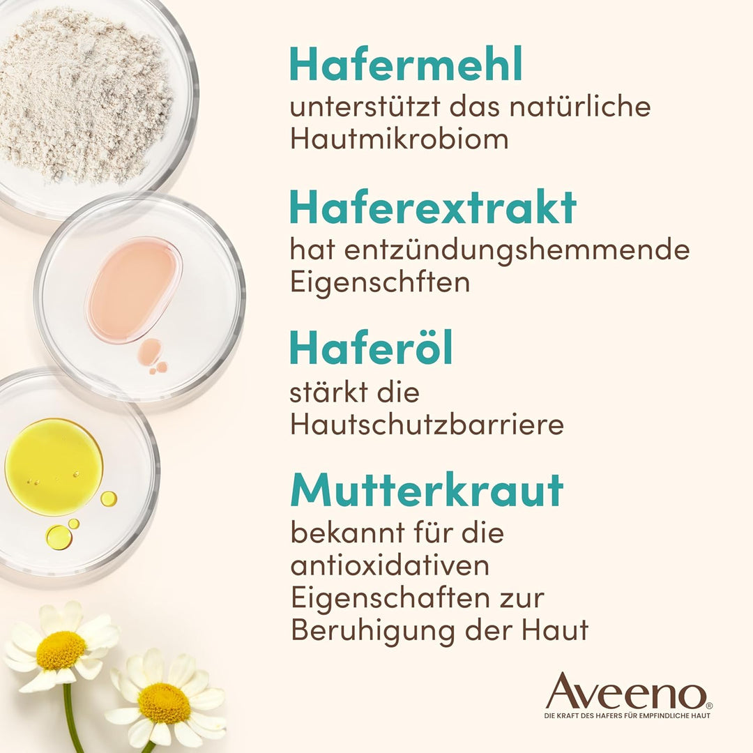 Aveeno CALM+RESTORE Serum mit 3-fachem Haferkomplex – beruhigt, glättet und stärkt die Feuchtigkeits