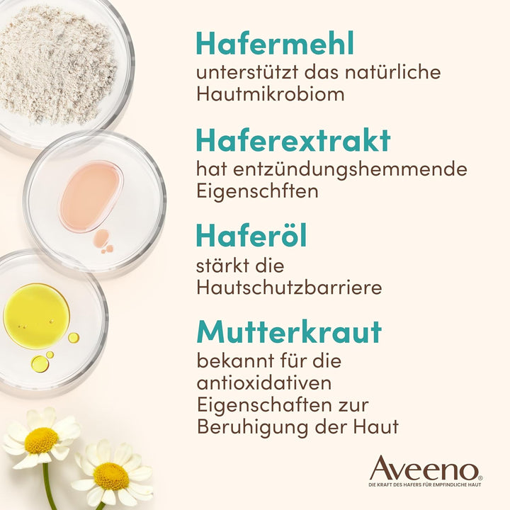 Aveeno CALM+RESTORE Serum mit 3-fachem Haferkomplex – beruhigt, glättet und stärkt die Feuchtigkeits