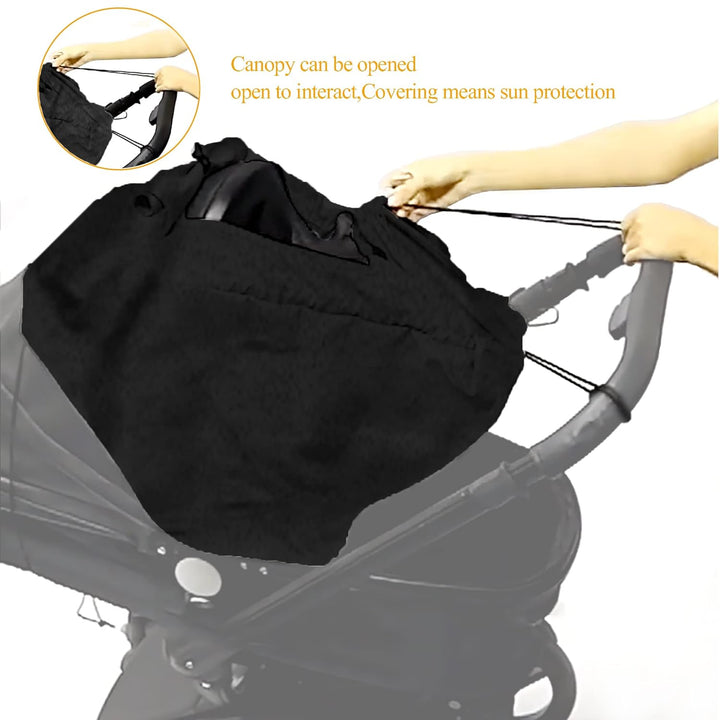 Kinderwagen sonnenschutz,Sonnenschutz für buggy,kinderwagen haken mit UV Schutz 50+ und Wasserdicht,
