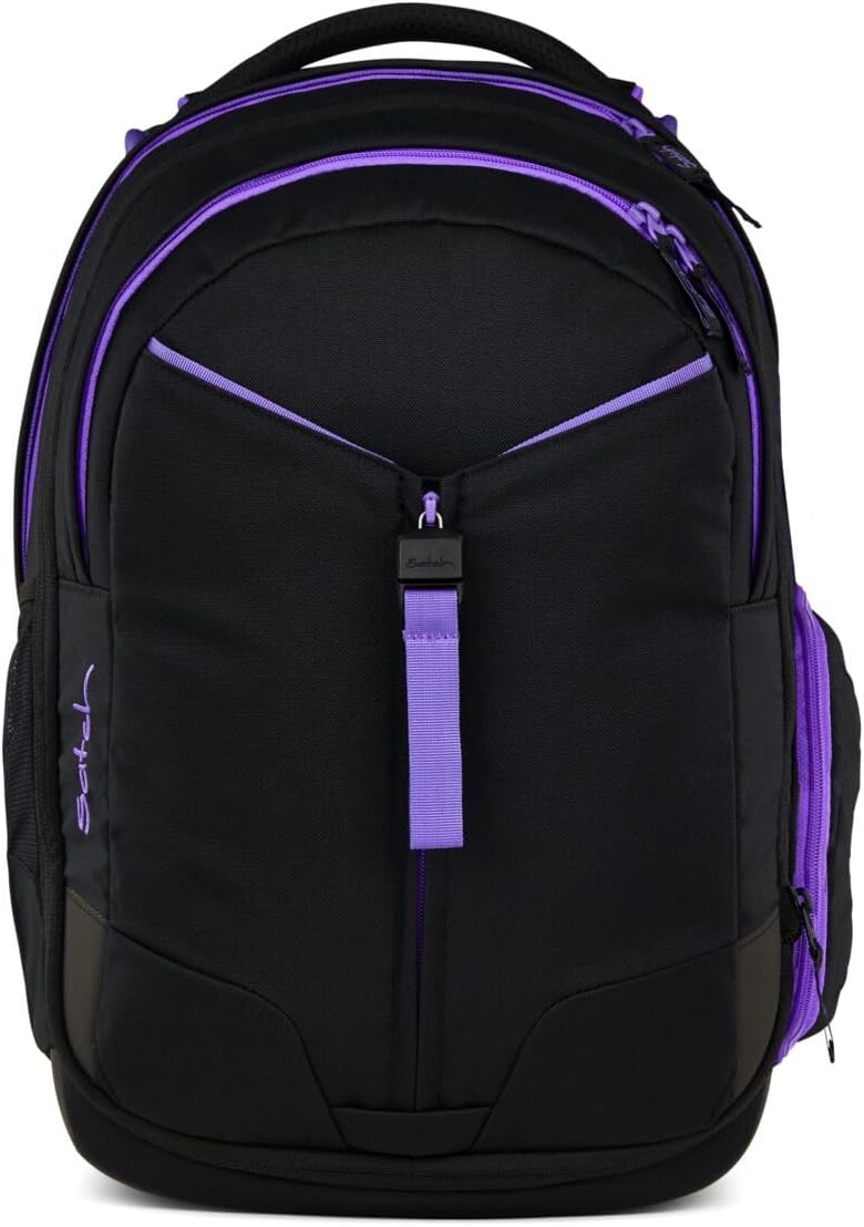 Satch Match Schulrucksack Set 3tlg. inkl. Schlamperbox und Sporttasche Purple Phantom, Purple Phanto