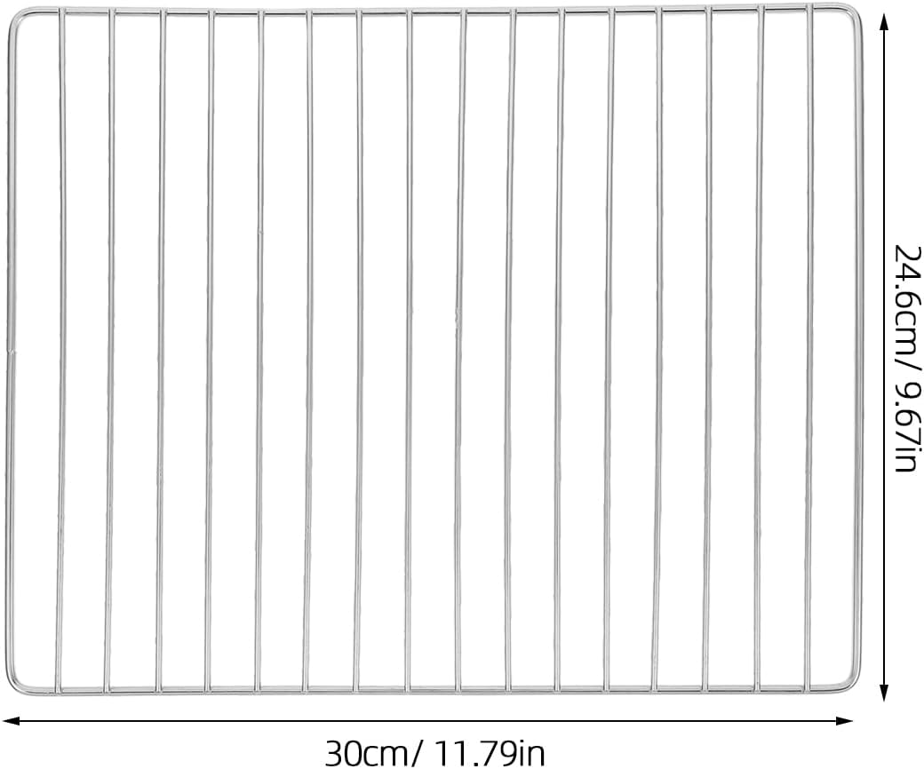 Gittermatte 30 X 25 cm Grillrost Aus Edelstahl Robuste Konstruktion Für Gleichmässiges Garen Einfach