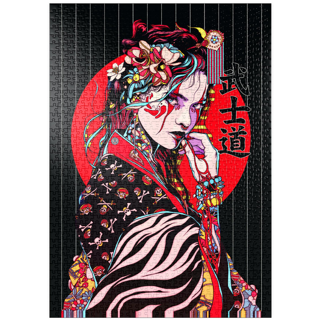Geisha Frau - Japan Charakter - Premium 1000 Teile Puzzle - MyPuzzle Sonderkollektion von Puzzle Gal