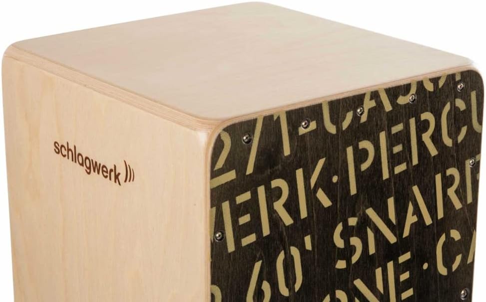 Schlagwerk 2inOne CP404 large Black Edition Cajon Holz Trommel Set inklusive Tasche