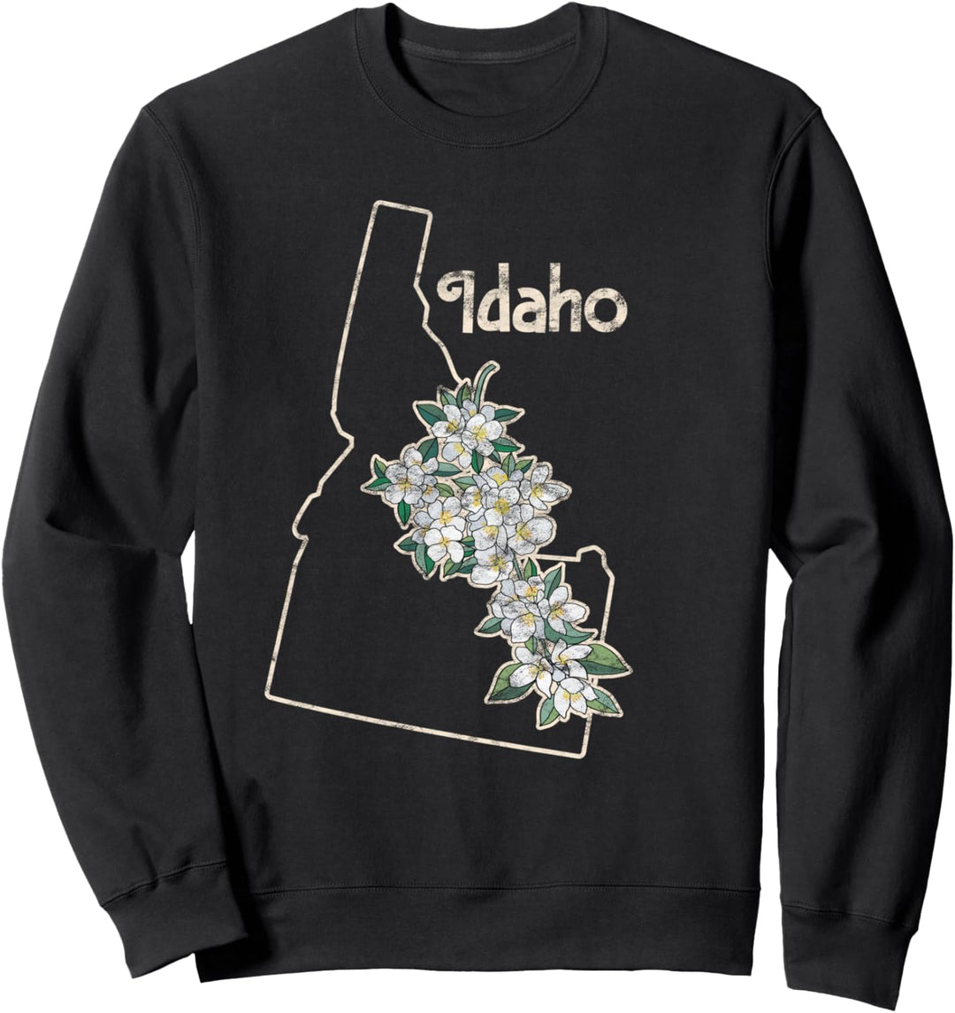 Idaho Syringa Blume Wildflower State Sweatshirt