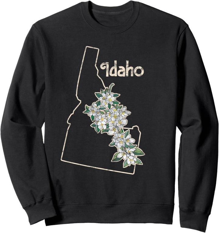 Idaho Syringa Blume Wildflower State Sweatshirt