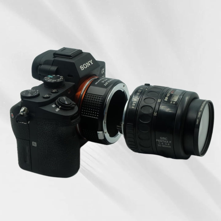 PHOLSY PK auf Sony E Objektivadapter Kompatibel mit Pentax K PK Objektiv auf Sony E Kameragehäuse Al