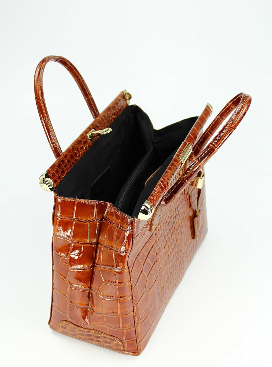 Belli The Bag XL italienische Leder Henkeltasche Handtasche Damen Ledertasche Umhängetasche - 34x25x