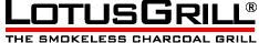 LotusGrill Grillzange Mandarinenorange! Speziell entwickelt für den raucharmen Holzkohlegrill/Tischg