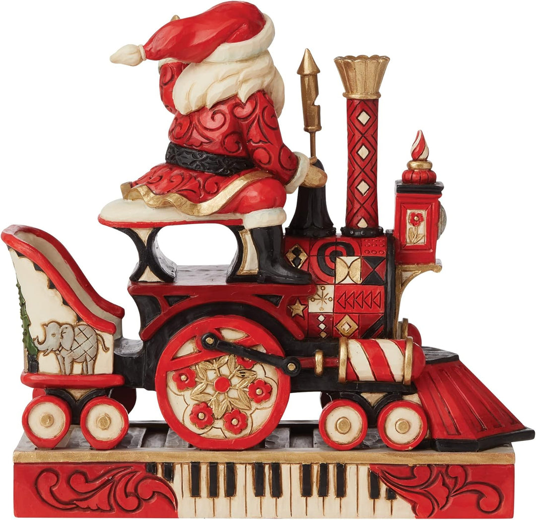 Enesco FAO Schwarz by Jim Shore Weihnachtsmann reitet FAO Schwarz Zug-Figur