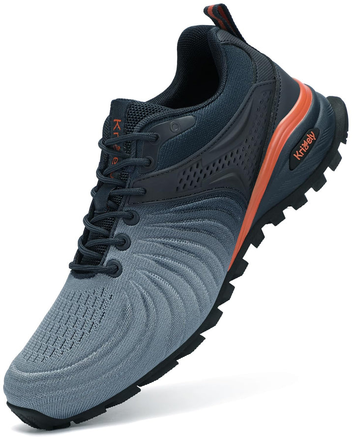 Kricely Traillaufschuhe Herren Laufschuhe Strassenlaufschuhe Sneaker Leicht Wanderschuhe Fitnessschu