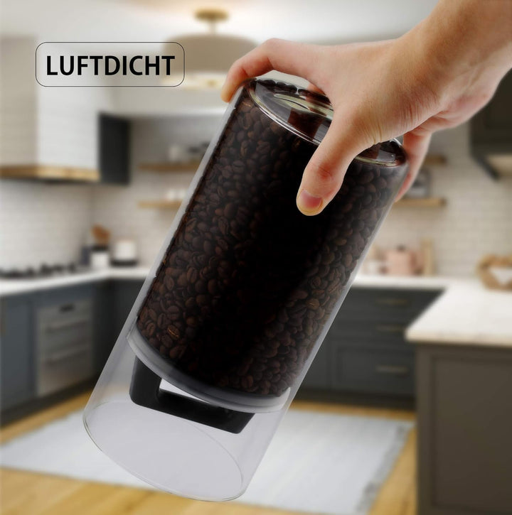 Kitchen&Co. Kaffeedose mit Vakuumdeckel, Luftdichte Aufbewahrung, Vorratsdose luftdicht, mottensiche