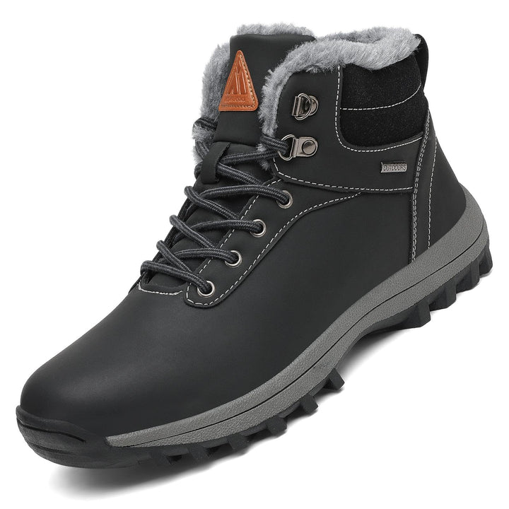 Mishansha Warme Gefüttert Winterschuhe Herren Damen Wasserabweisend Winterstiefel Wanderschuhe Gr.36