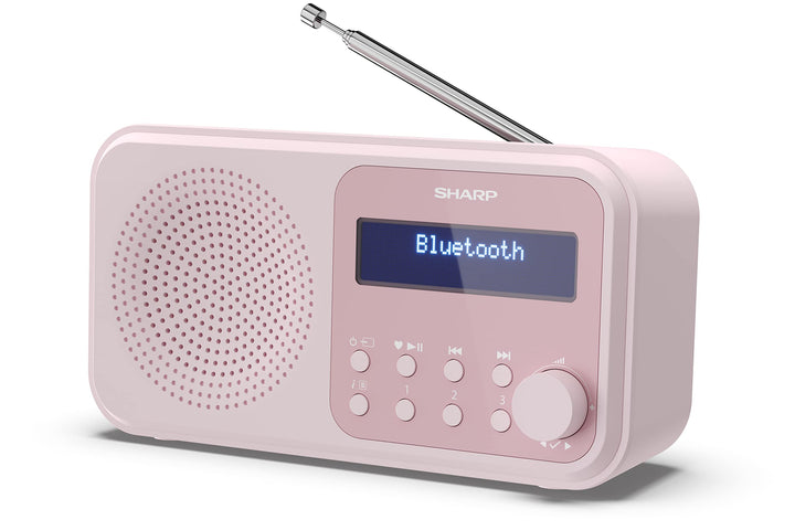 SHARP DR-P420 Portables Digitalradio (DAB/DAB+/FM mit RDS, USB, Bluetooth 5.0, 3,5mm Klinke Wecker-F