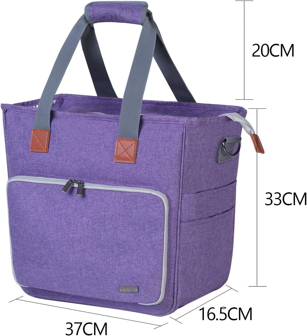 Luxja Stricktasche mit Schultergurt, Garn Tasche, Handarbeitstasche Aufbewahrung für Wolle, Projekte