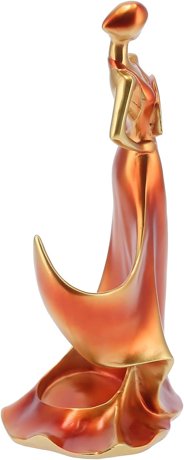 lyrlody Weinflaschenhalter für Tisch, Dekorativer Flaschenhalter in Frauenform, Kunstharz, für Küche
