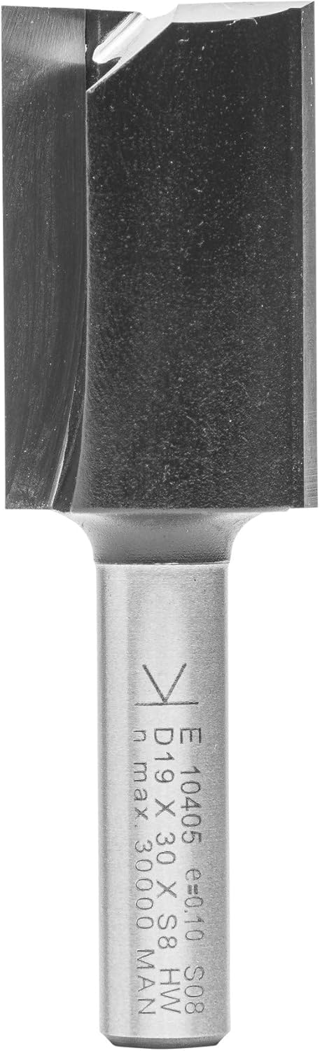 ENT 10405 Nutfräser HW, Schaft (S) 8 mm, Durchmesser (D) 19 mm, NL 30 mm, SL 32 mm, GL 62 mm D=19 /
