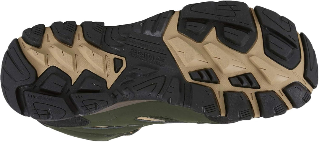 Regatta Jungen Holcombe Iep Wasserdichte, Atmungsaktive Halbhohe Wanderstiefel mit AbriebschutzGummi
