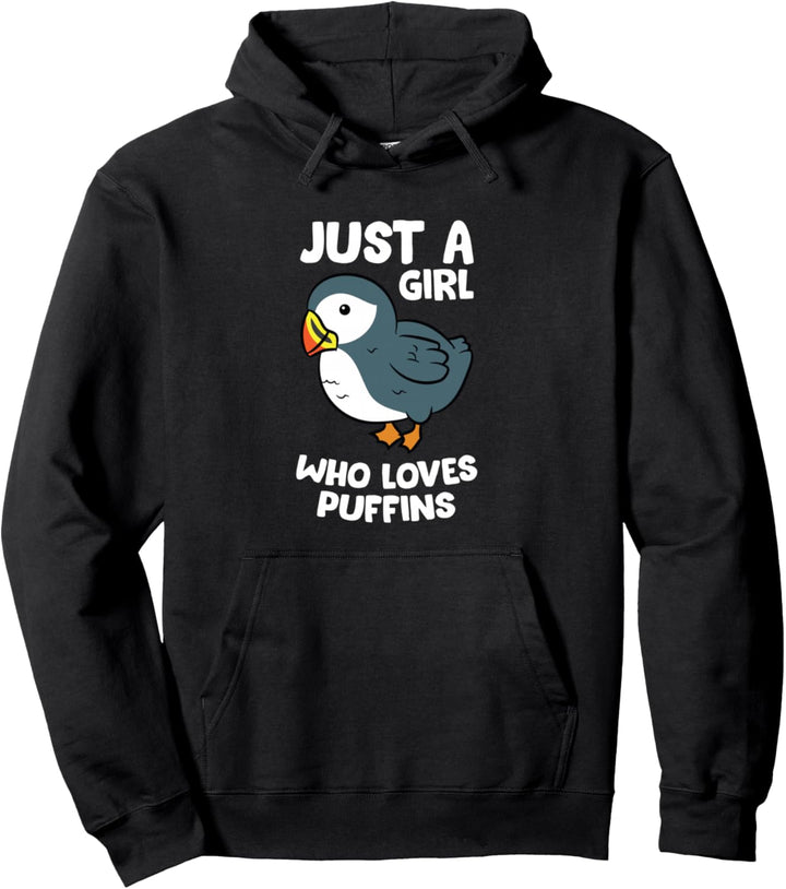 Just a Girl Who Loves Papageientaucher, Island, Seevögel Pullover Hoodie