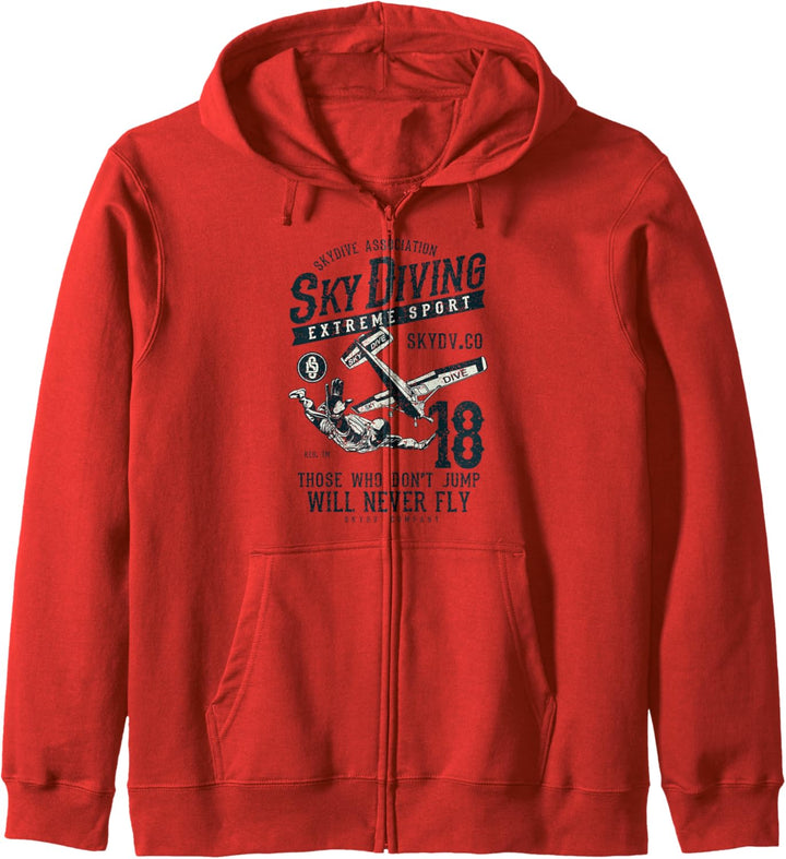 Fallschirmspringen Kleidung Fallschirmspringer Sky Diving Kapuzenjacke
