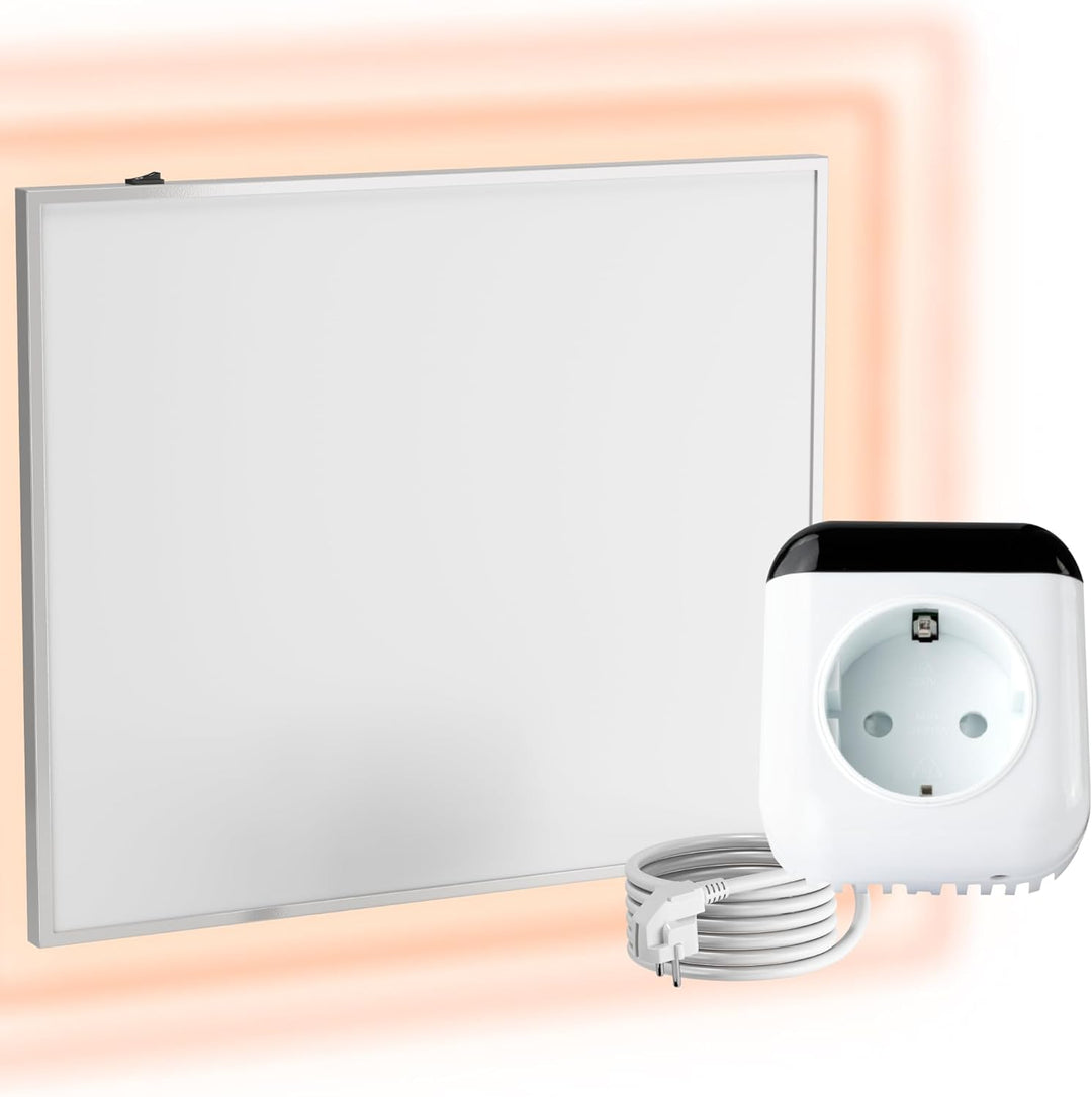 VIESTA® Infrarot Wandheizung mit Thermostat [FERNBEDIENUNG + WIFI STEUERUNG] – Infrarotheizung Wandm