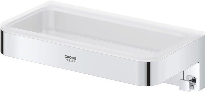 GROHE Start Cube - Seifenschale (verdeckte Befestigung, langlebig), chrom, 41107000 + Kleber- Set fü