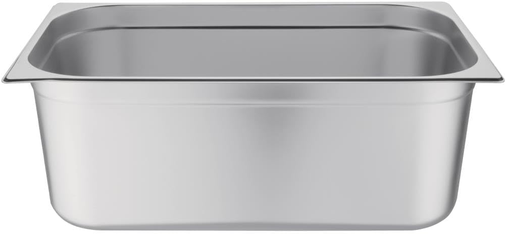 Vogue Gastronorm-Pfanne 1/1, Edelstahltablett, Tiefe: 200 mm, Fassungsvermögen: 28 Liter, Behälter f