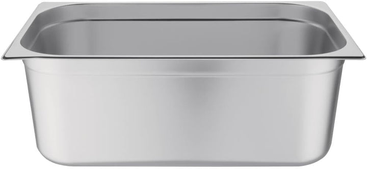 Vogue Gastronorm-Pfanne 1/1, Edelstahltablett, Tiefe: 200 mm, Fassungsvermögen: 28 Liter, Behälter f