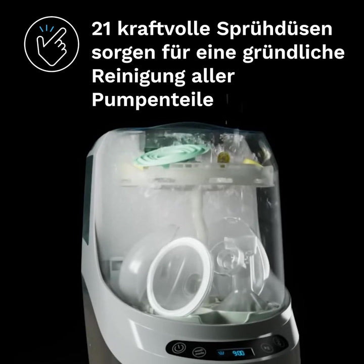 Baby Brezza Bottle Washer Pro Einsatz für Milchpumpen – Kompatibel mit Wearables, Sammelbehältern, V