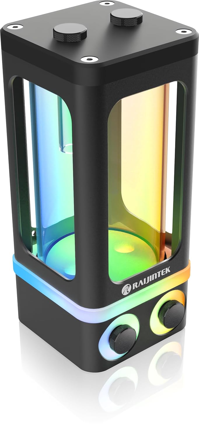 Raijintek Compatible ANTILA Pure R100A Ausgleichsbehälter, 172,5mm, ARGB - schwarz, R100A