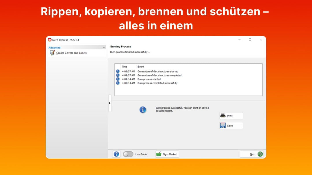 Nero Das Original | Nero Burning ROM 2024 | Brennprogramm | Brennen, Kopieren, Sichern, Rippen | CD