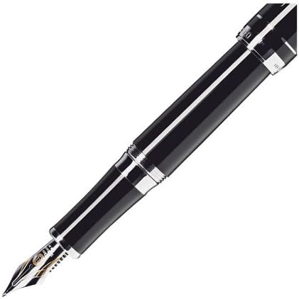 Cleo Skribent Füllhalter Platinum, schwarz, Feder:fein (F)