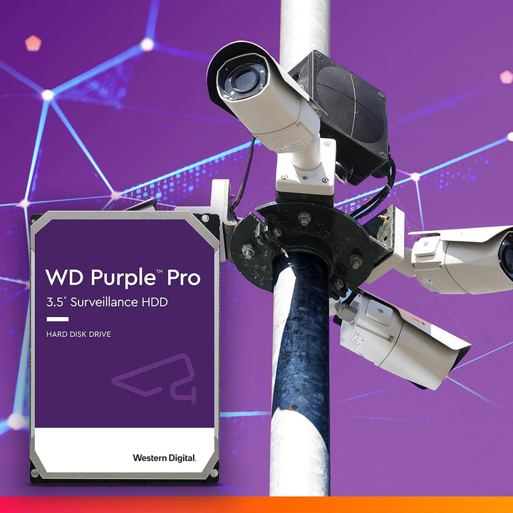 WD Purple Pro interne Festplatte 8 TB (3,5 Zoll, OptiNAND, 550 TB/Jahr Workload-Rate, 512 MB Cache,