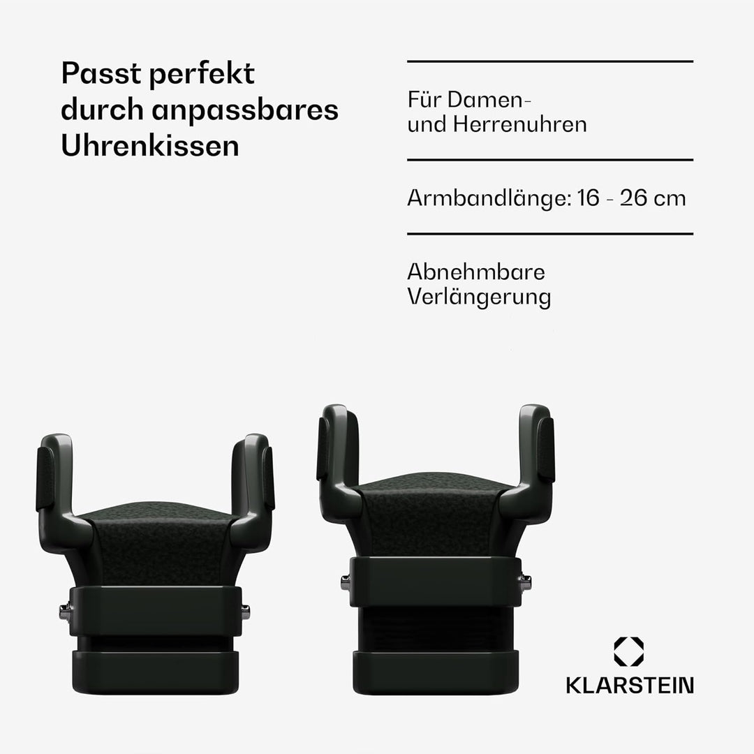 Klarstein Uhrenbeweger für Automatikuhren, Automatik-Uhrenbeweger für 3 Uhren, Automatikuhr mit Acry