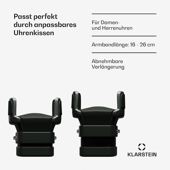 Klarstein Uhrenbeweger für Automatikuhren, Automatik-Uhrenbeweger für 3 Uhren, Automatikuhr mit Acry