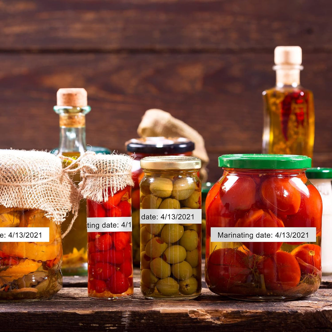 8x MarkField Kompatibel mit Dymo Letratag Etikettenband 12mm x 4m, Kompatibel mit Dymo Letratag Schr