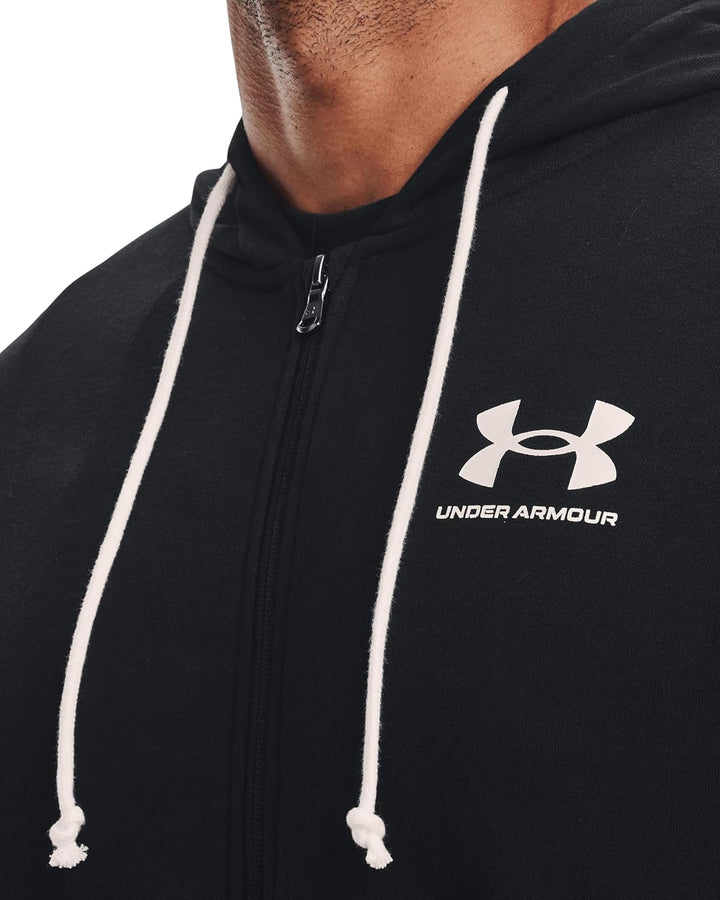 Under Armour Herren Rival Terry Full Zip Fleece Tops XS 001 Black, XS 001 Black