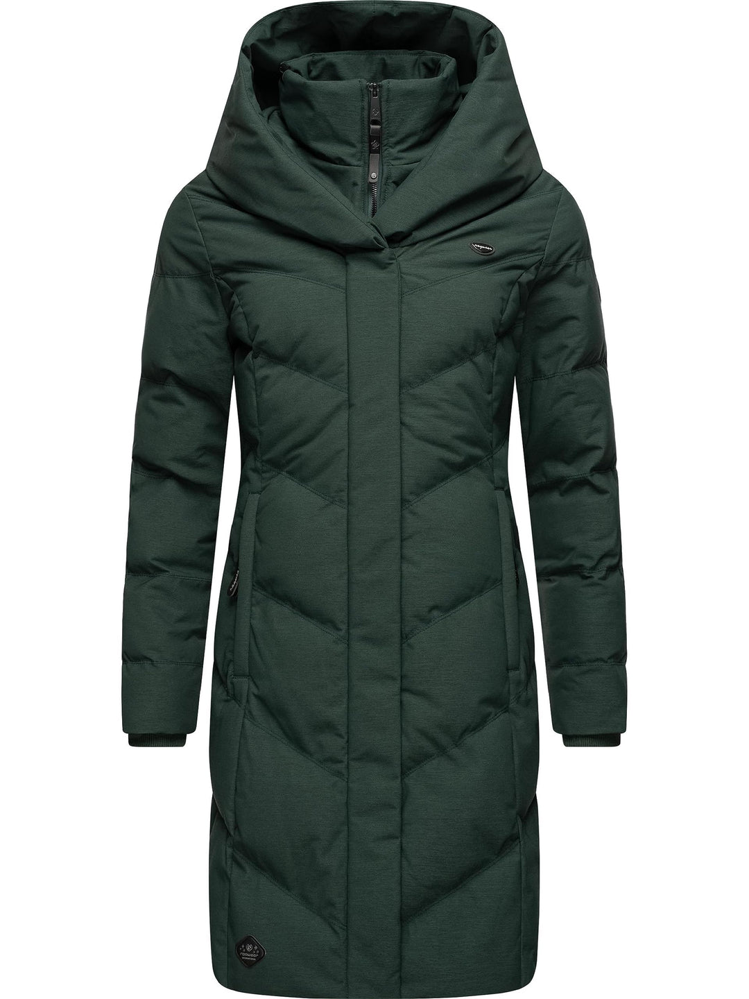 Ragwear Damen Warmer Wintermantel Steppmantel wasserdicht mit Kapuze Natalka Melange Intl XS-6XL 3XL