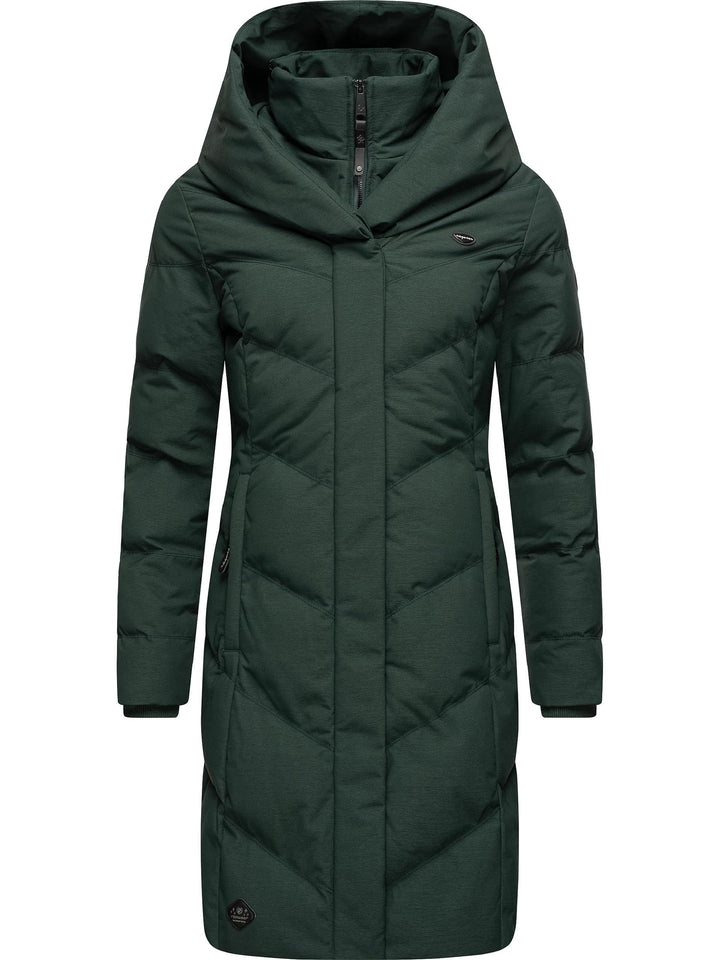 Ragwear Damen Warmer Wintermantel Steppmantel wasserdicht mit Kapuze Natalka Melange Intl XS-6XL 3XL