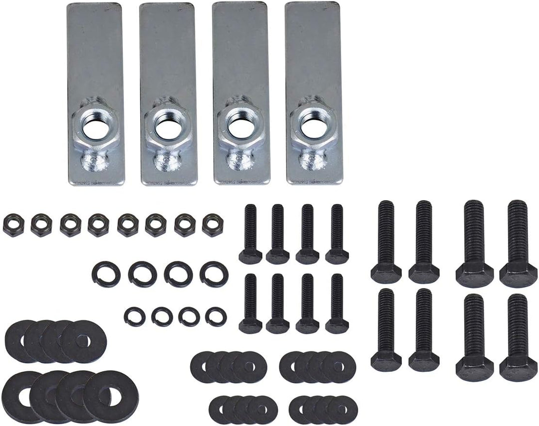 Schwarze Black Rock Slider Rails Trittbretter Schwellerrohre mit Teilegutachen - passend für den 2-T