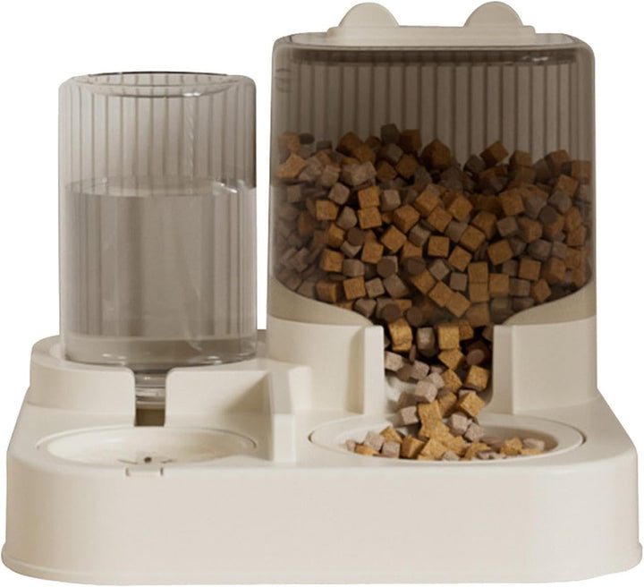 Automatischer Futterspender Und Bewässerung, Hundewasserspender, 2-in-1-Welpenfutterautomat Mit Futt