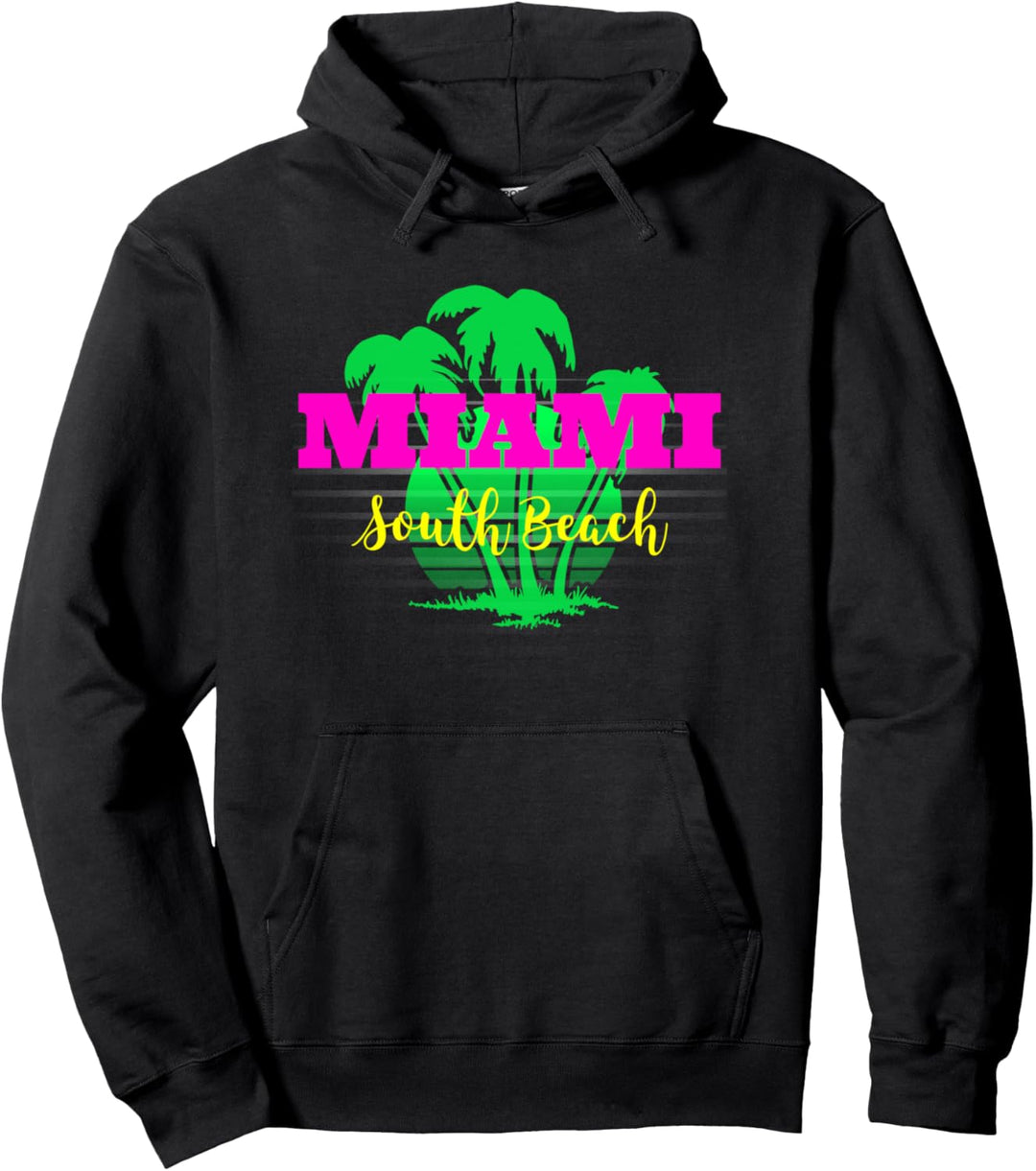 Achtziger Jahre South Beach - Miami Pullover Hoodie