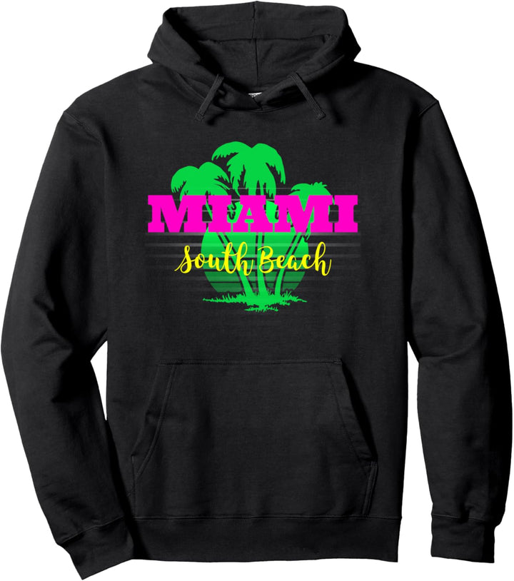 Achtziger Jahre South Beach - Miami Pullover Hoodie