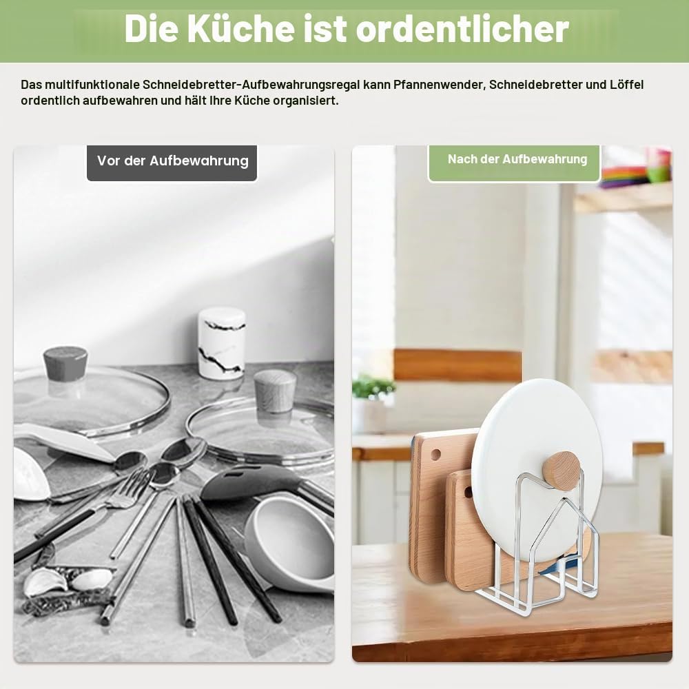 LIMITADA Schneidebrett Rack Schneidebrettständer WeisseSchneidebrett Halter Ständer Schneidebrett Ha