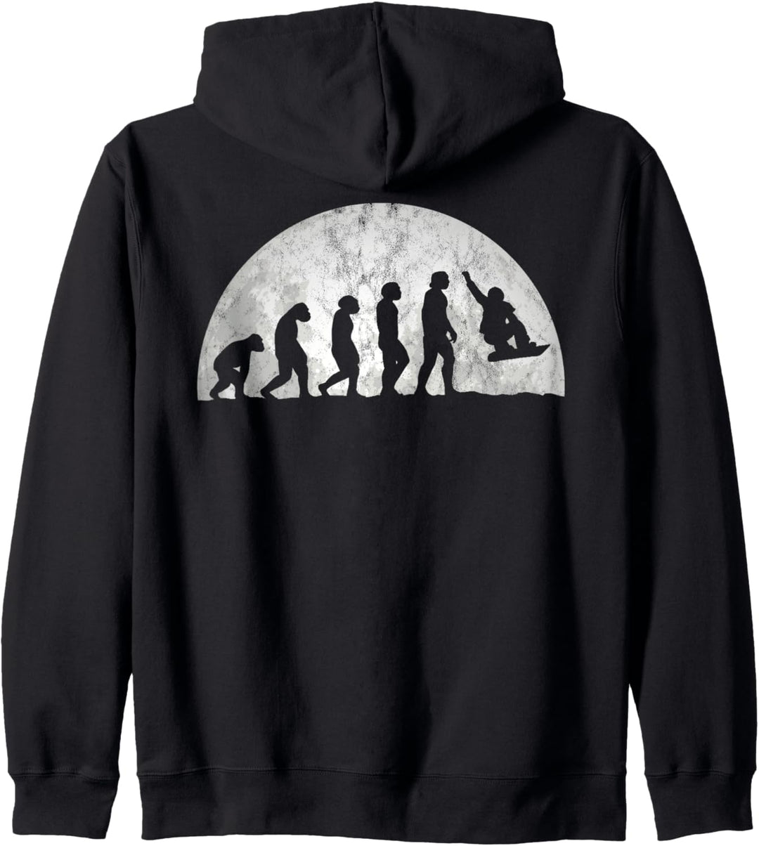 Snowboard Evolution - Evolution des Menschen Snowboarden Kapuzenjacke