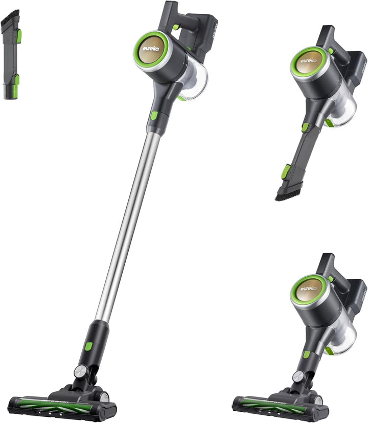 EUREKA NEC370 Akku Staubsauger,3-in-1 Design Staubsauger kabellos,2 wiederaufladbare herausnehmbare