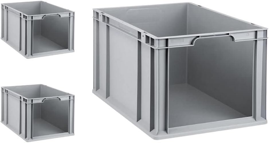 SuperSparSet 3x Eurobox NextGen Store | HxBxT 32x40x60cm | 65 Liter | Front offen | Eurobehälter, Tr