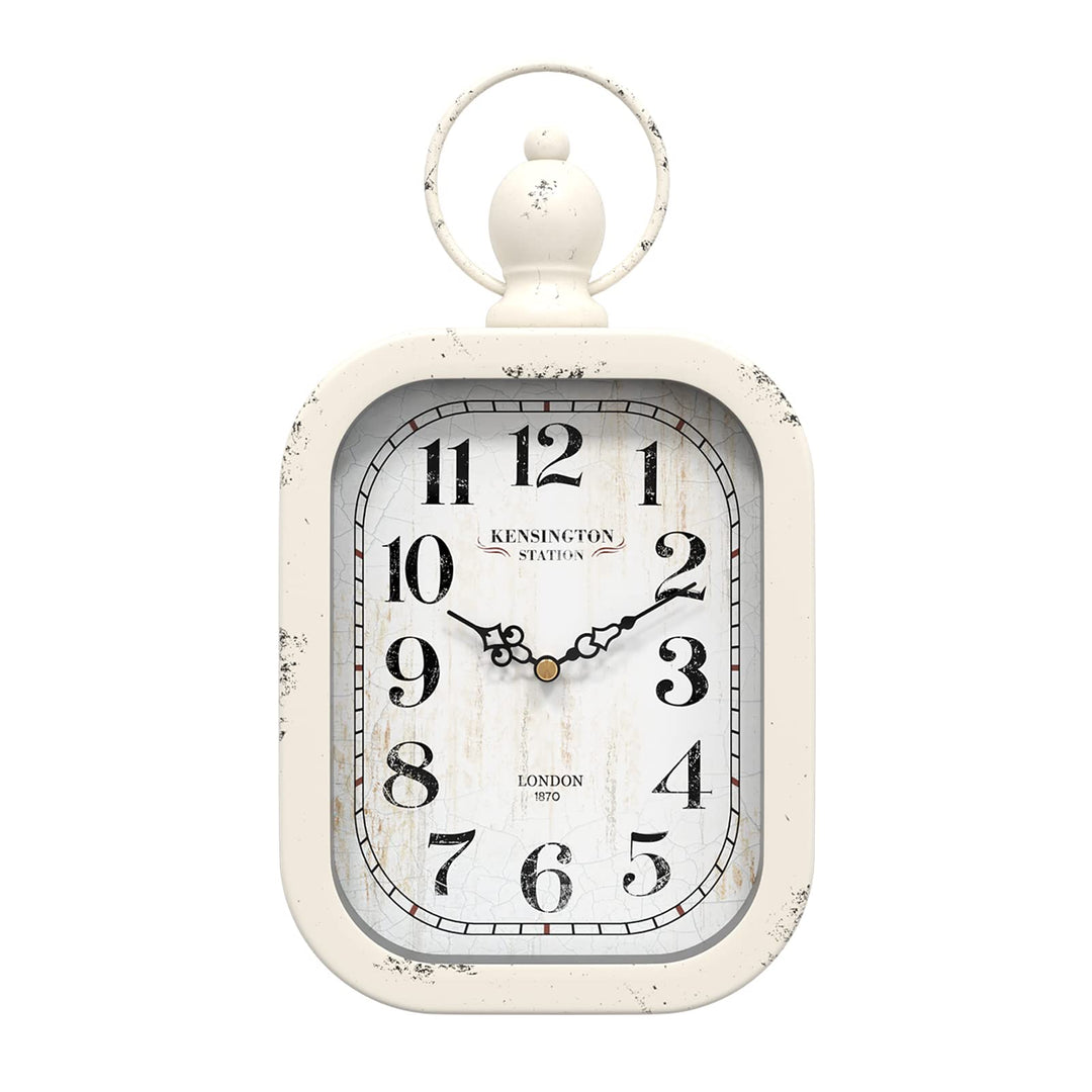 Menterry Europäischen Retro Oval Wanduhr, antike altmodische Design, Vintage-Stil, batteriebetrieben