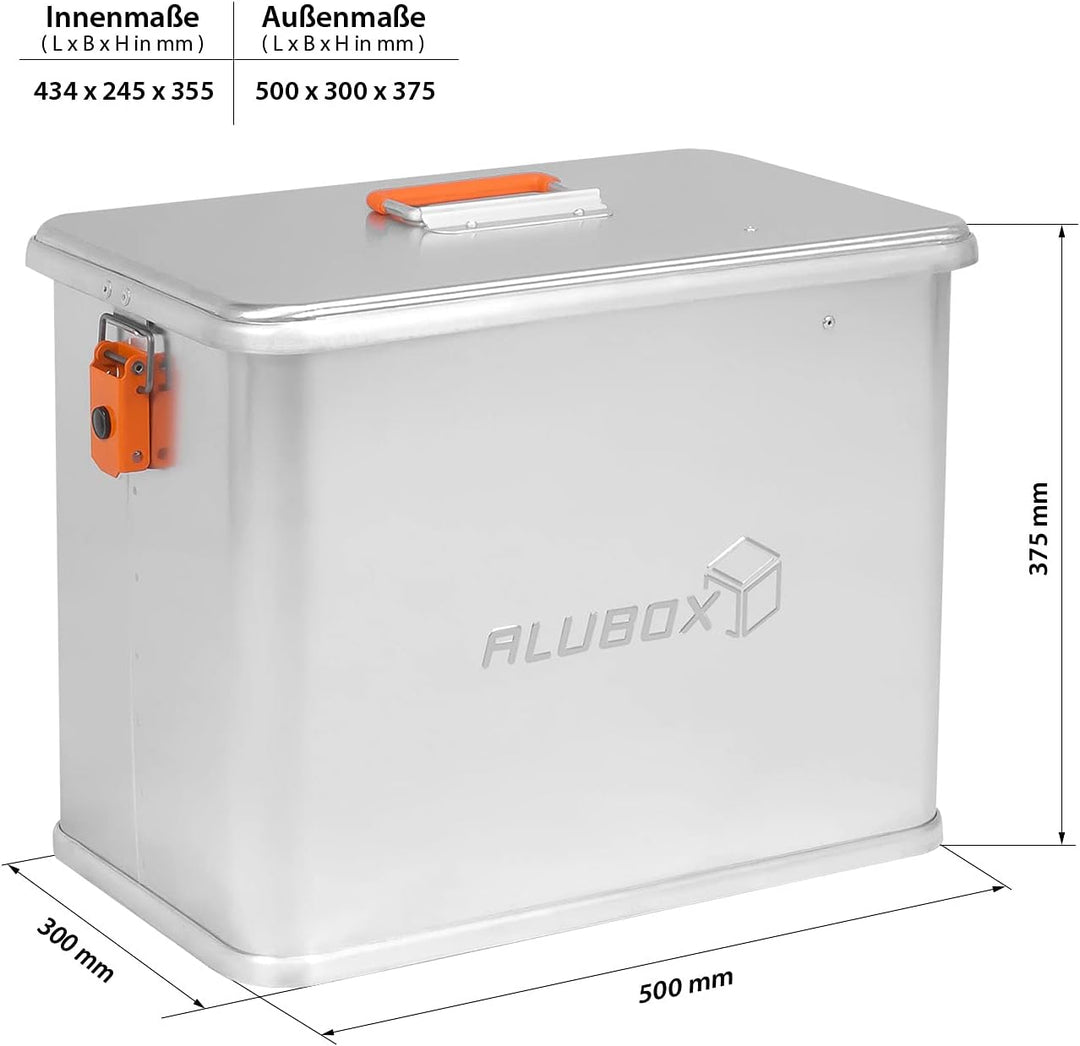 Alubox Motorrad Seitenkoffer ABX-M41-41 Liter, Aluminium, 41 Liter
