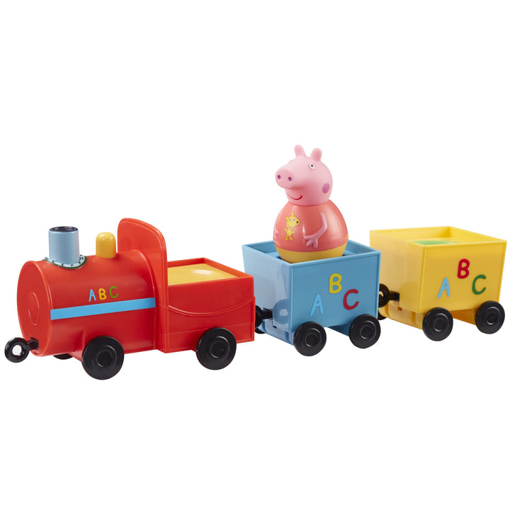 Peppa Pig Weebles Pull Along Wobbily Train, First Toy, Preschool Toy, Imaginative Play, Gift for 18