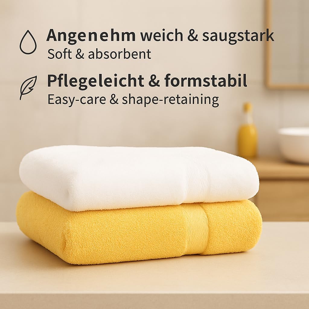Betz 12-TLG. Handtuch Set Premium 100% Baumwolle 2 Duschtücher 4 Handtücher 2 Gästetücher 2 Seiftüch